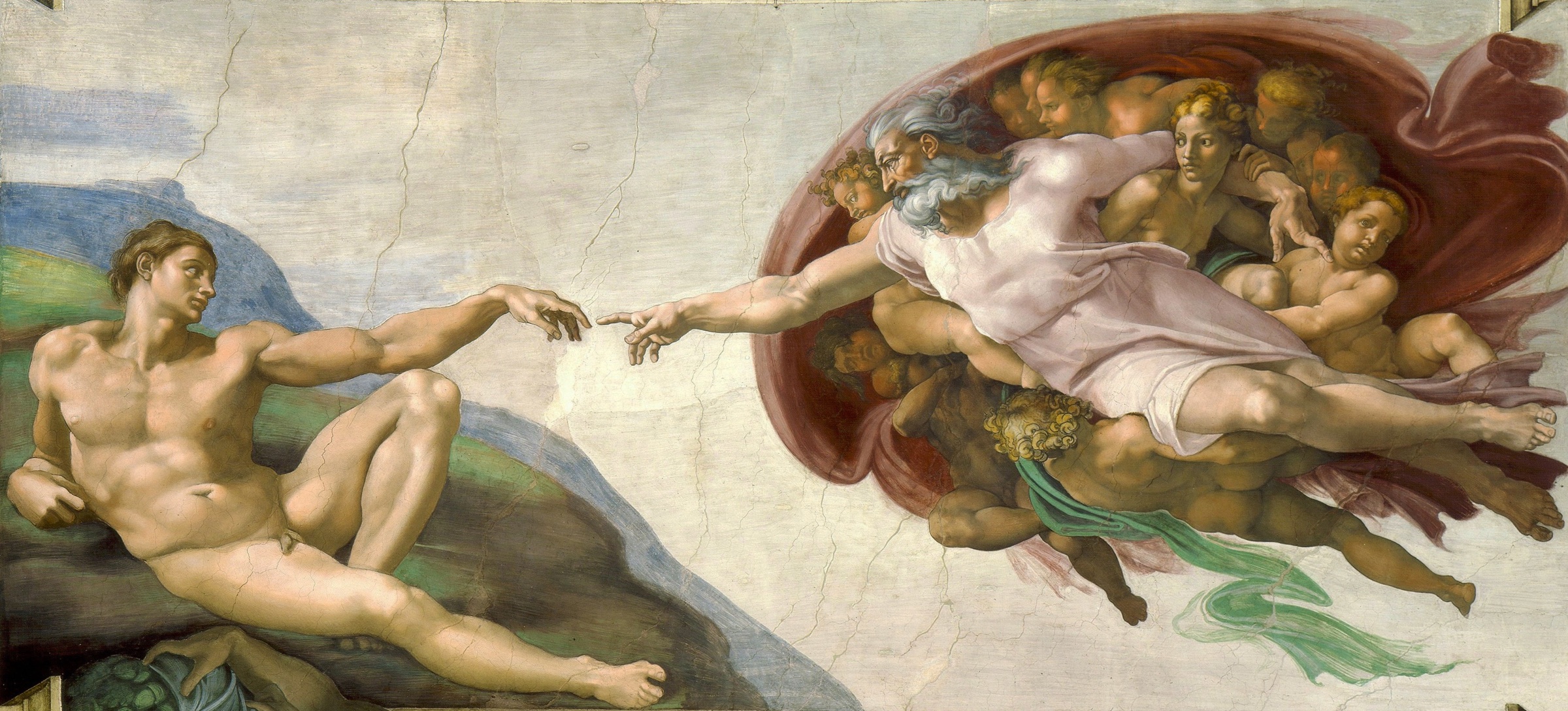The Creation of Adam, Michelangelo — Sistine Chapel ceiling